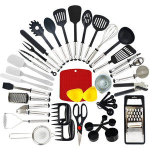 Transform Your Culinary Experience with Our 44-Piece Nonstick Nylon Kitchen Utensil Set