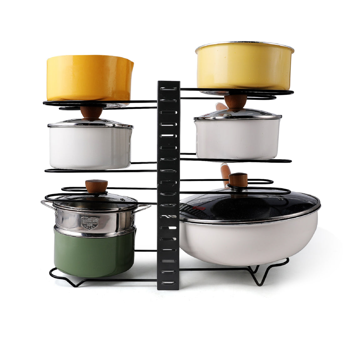 Adjustable Kitchen Pot Rack Storage Organizer Space Saving Rack