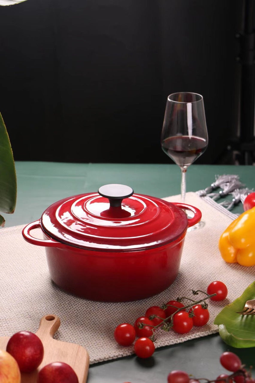 Enamel Cast Iron Universal Stock Stew Pot