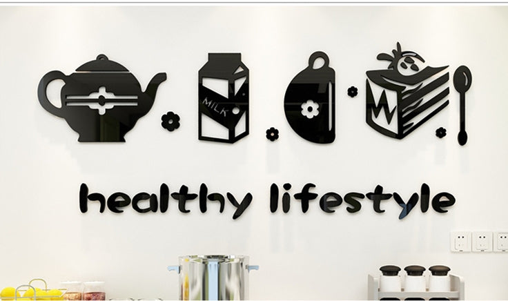 Cute Minimalist Kitchen Decoration Wall Sticker