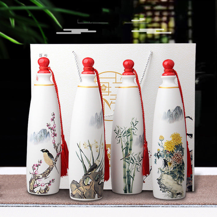 Sealed Household Wine Jars And Decorative Wine Jugs