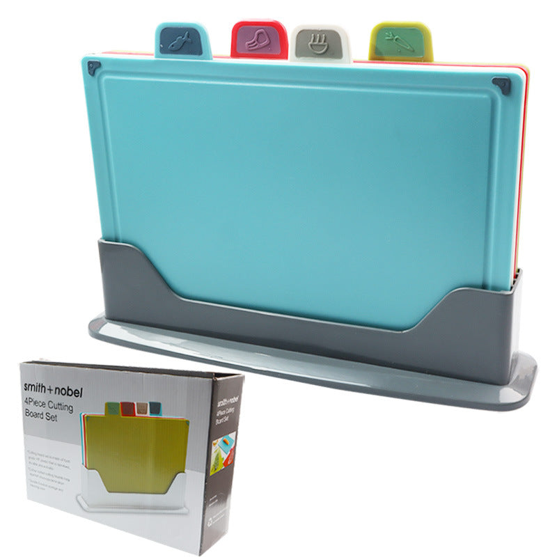 Four-Piece Household Thickened Plastic Cutting Board Set