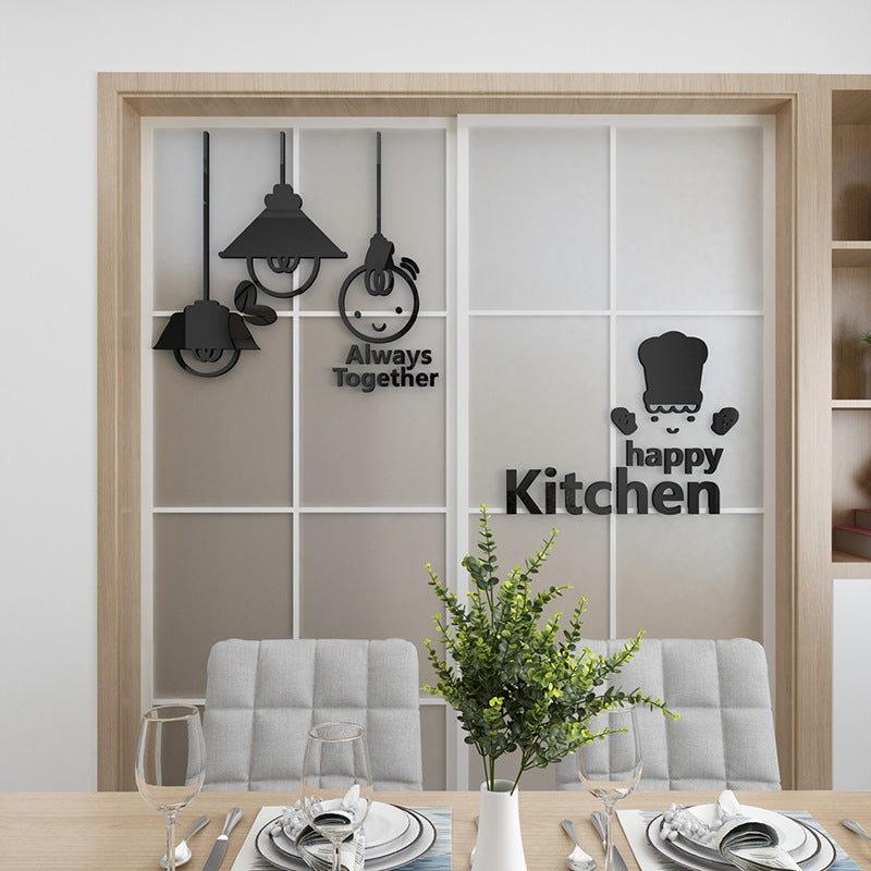 Cute Minimalist Kitchen Decoration Wall Sticker