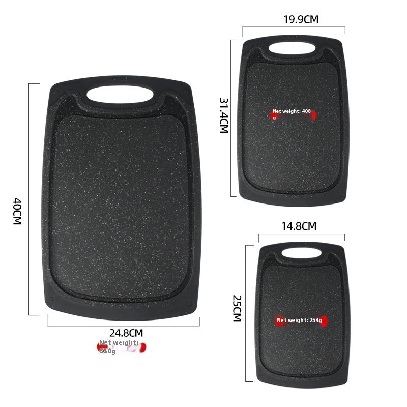 Three-Piece Double-Sided Wheat Straw Cutting Board Set