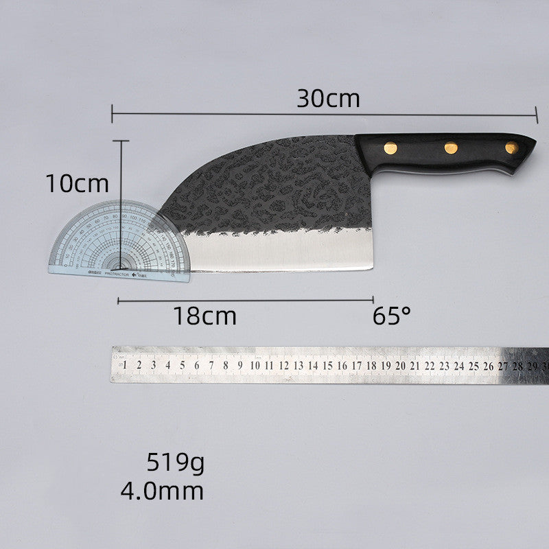 Forged Hammered Stainless Steel Kitchen Knife For Meat And Vegetables