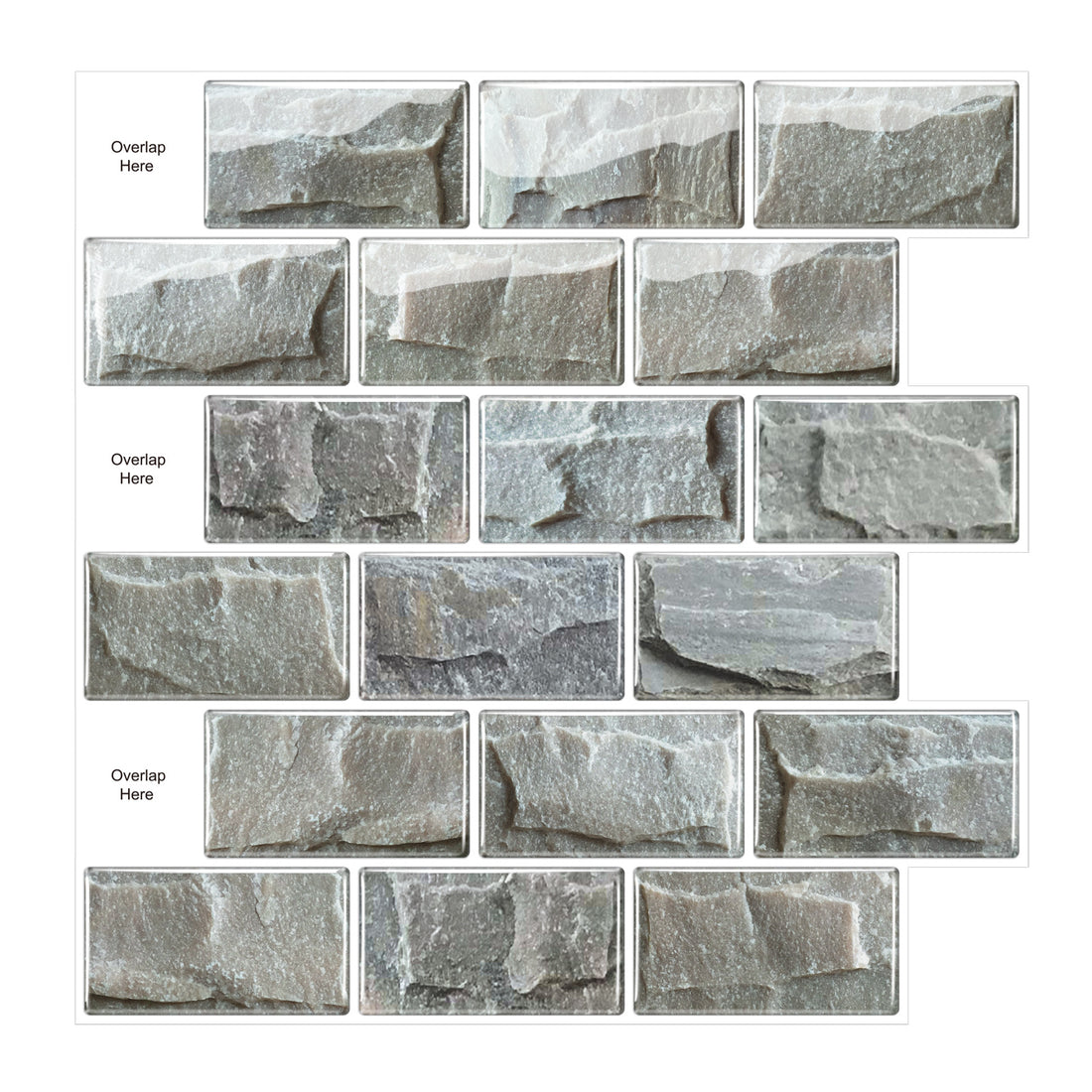 3D Self-adhesive Crystal Epoxy Wall Stickers For Kitchen Decor