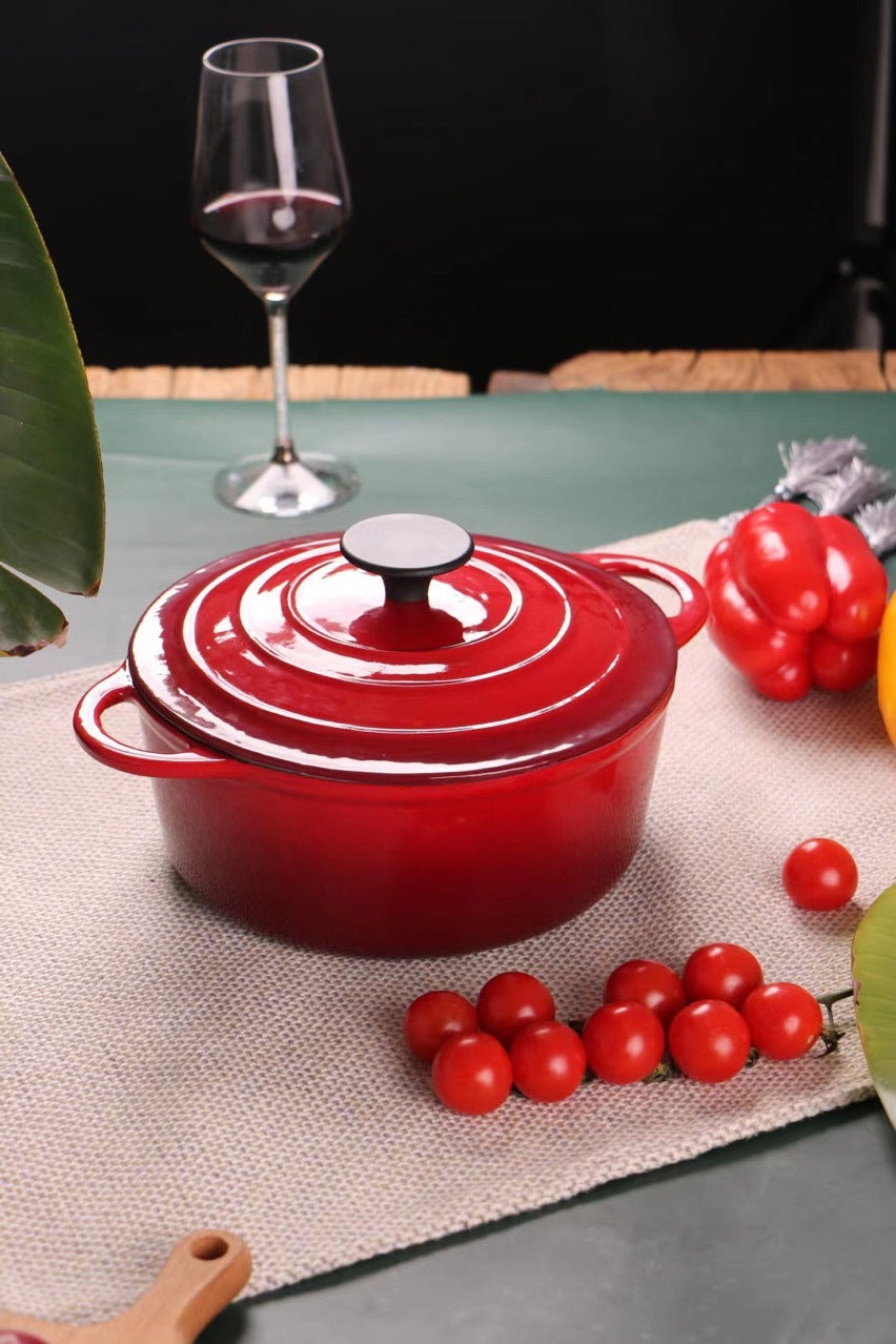 Enamel Cast Iron Universal Stock Stew Pot