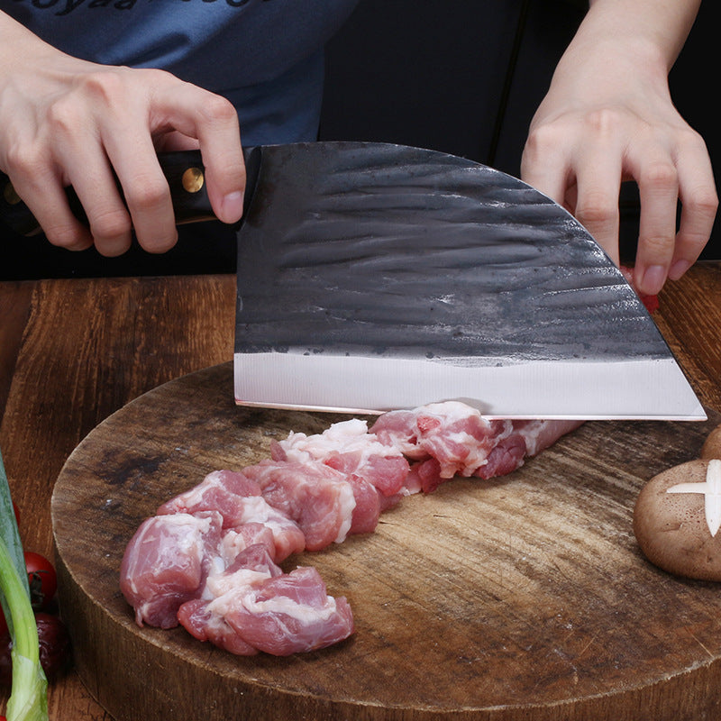 Forged Hammered Stainless Steel Kitchen Knife For Meat And Vegetables