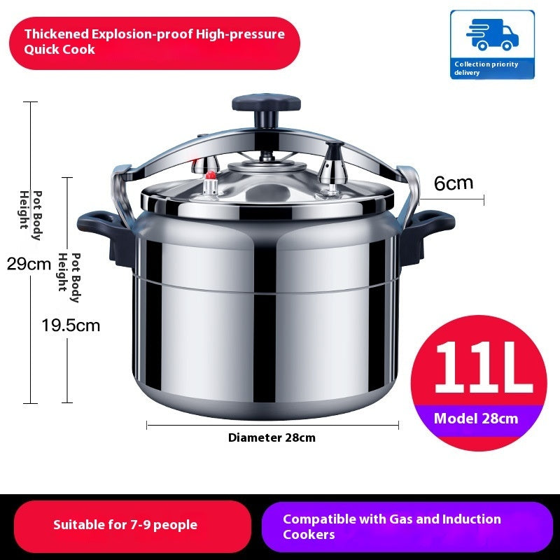 Large Capacity Explosion Proof Pressure Cooker For Home Gas Stove