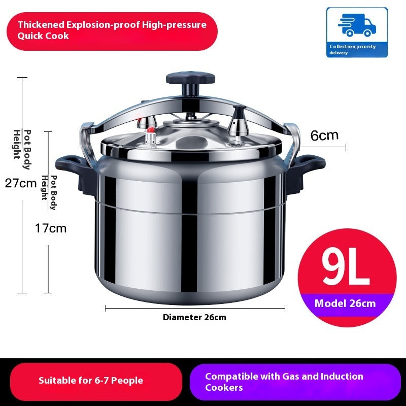 Large Capacity Explosion Proof Pressure Cooker For Home Gas Stove