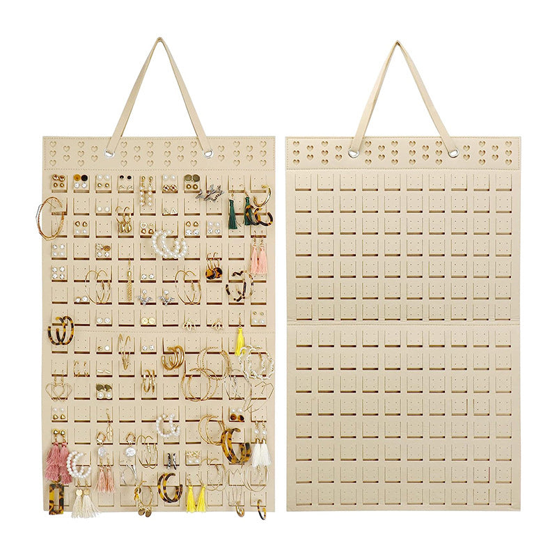 Felt Jewelry Storage Hanging Bag Necklace Ring Organizer Wall Mounted