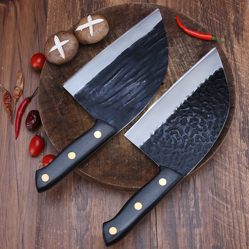 Forged Hammered Stainless Steel Kitchen Knife For Meat And Vegetables