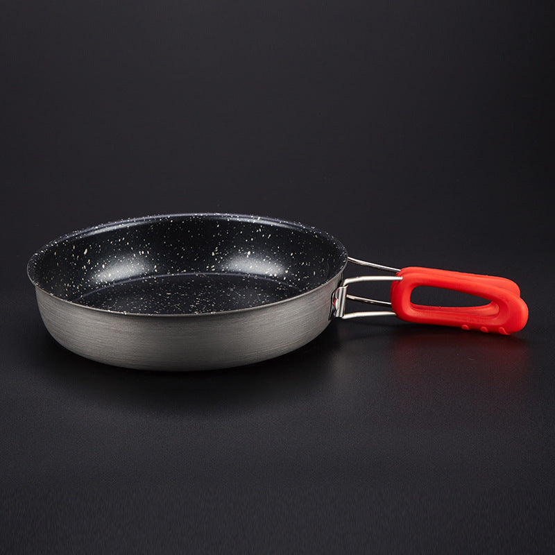 Alocs Medical Stone Nonstick Frying Pan With Folding Handle