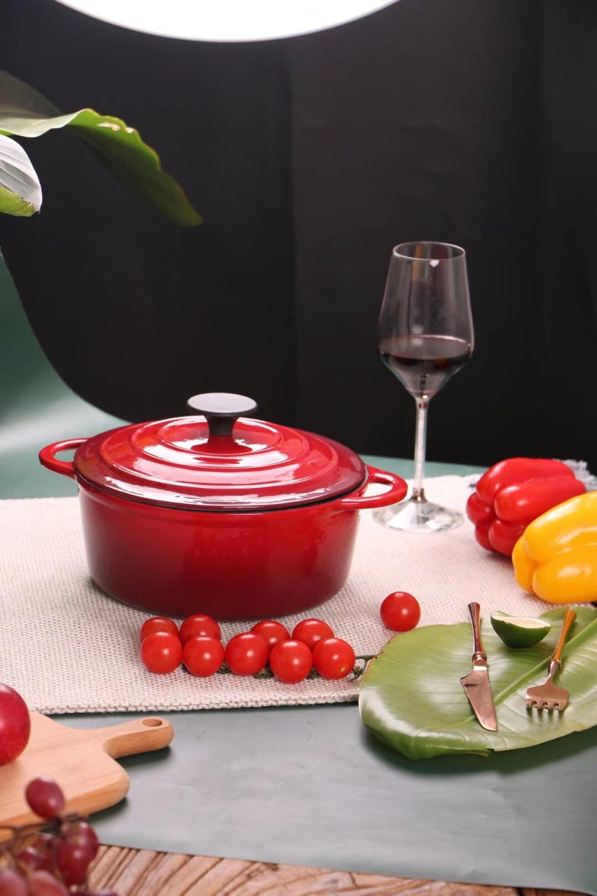 Enamel Cast Iron Universal Stock Stew Pot