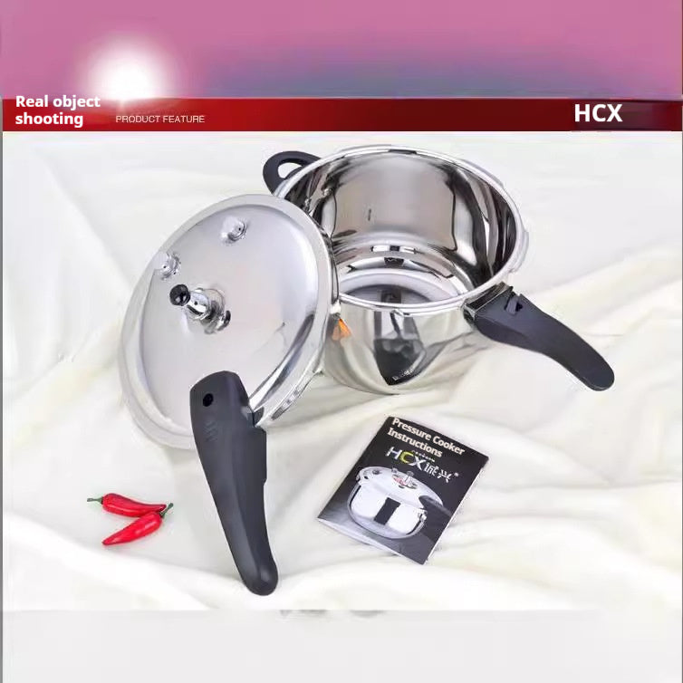 304 Stainless Steel High Pressure Cooker For Gas And Induction