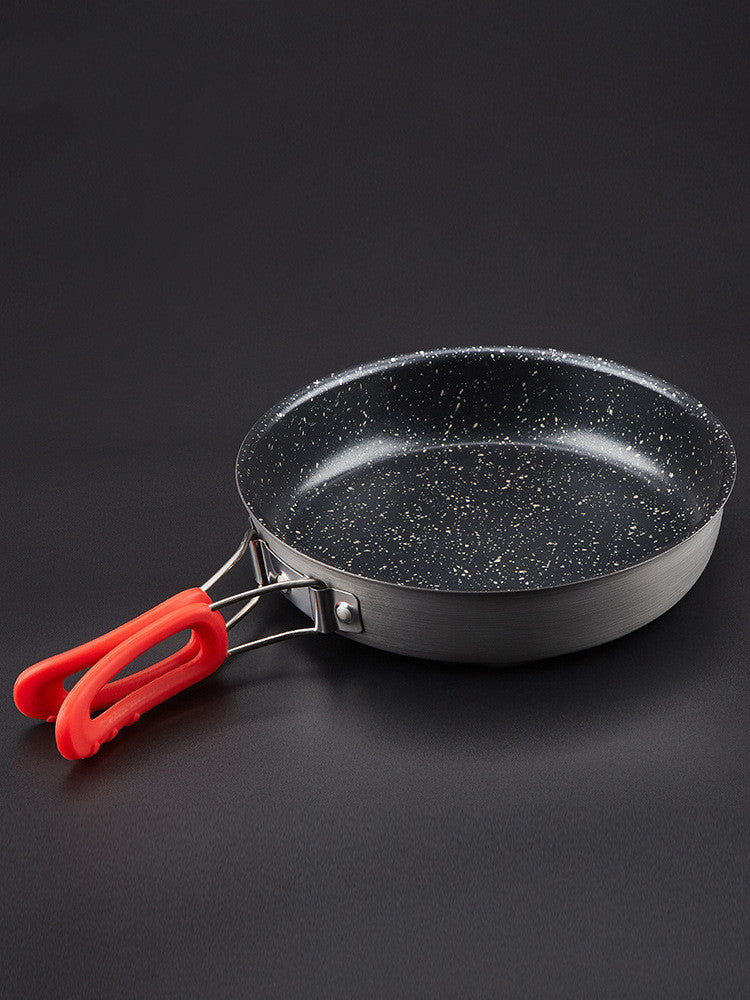 Alocs Medical Stone Nonstick Frying Pan With Folding Handle