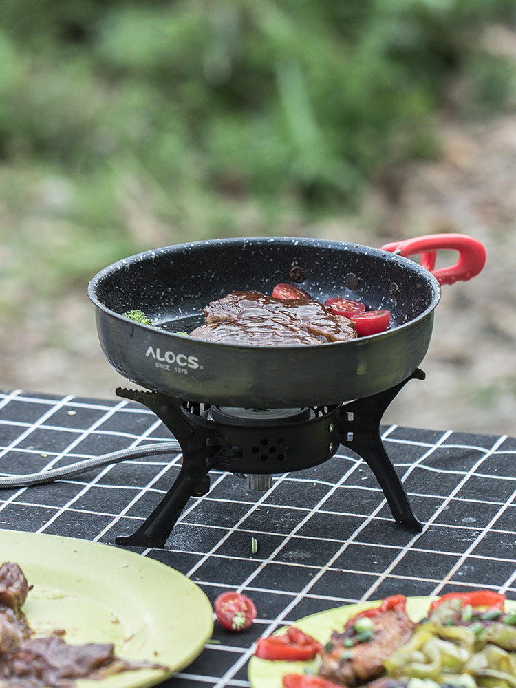 Alocs Medical Stone Nonstick Frying Pan With Folding Handle