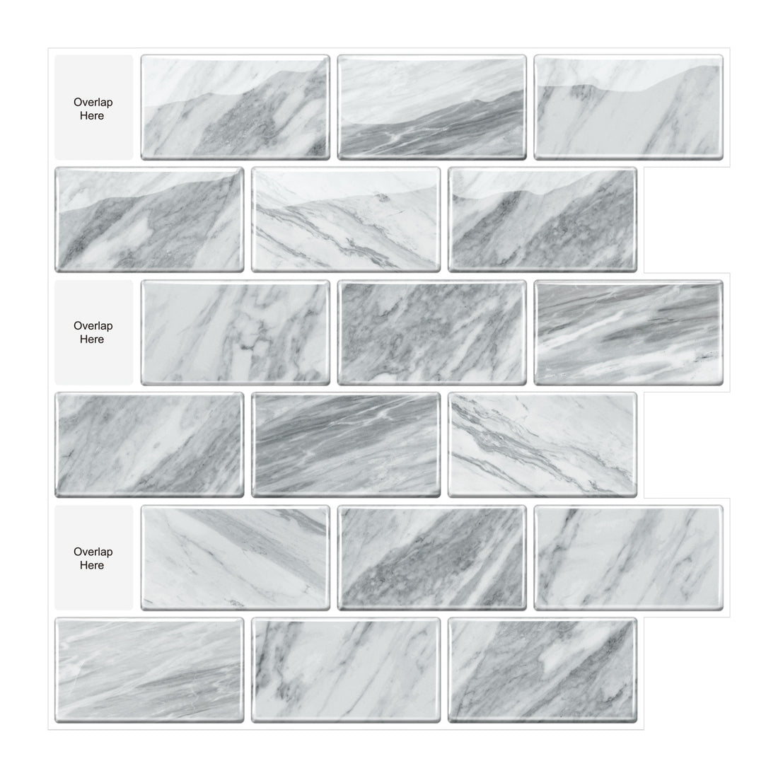 3D Self-adhesive Crystal Epoxy Wall Stickers For Kitchen Decor