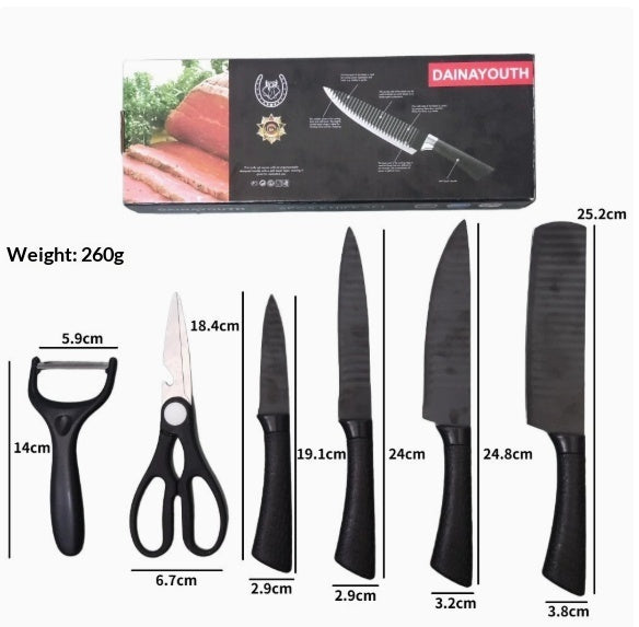 6-piece Knife Set Fruit Knives And Household Kitchen Knives
