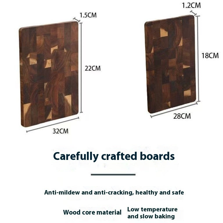 Acacia Mangium Solid Wood Chessboard Grid Cutting Board