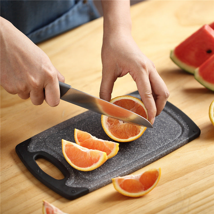 Three-Piece Hangable Imitation Marble PP Cutting Board Set