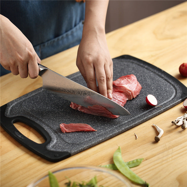 Three-Piece Hangable Imitation Marble PP Cutting Board Set